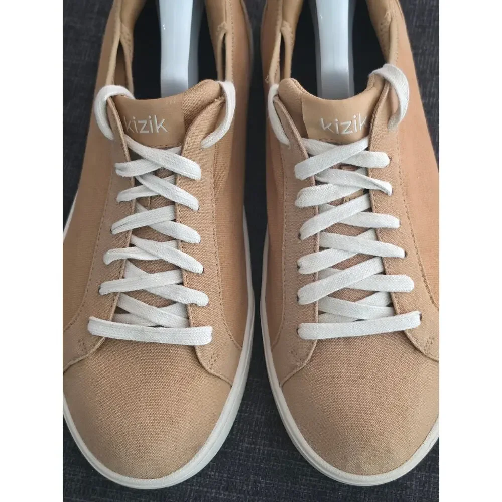 Kizik Irvine Hands Free Canvas Sneakers Maple Sugar Men 10